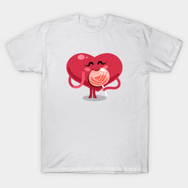 Valentines heart T-Shirt by Voysla